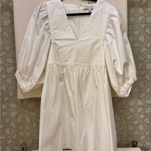 Hunter Bell White V-Neck Dress